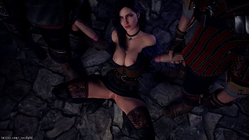 3d eskel lambert the_witcher_(series) yennefer zer0g0d