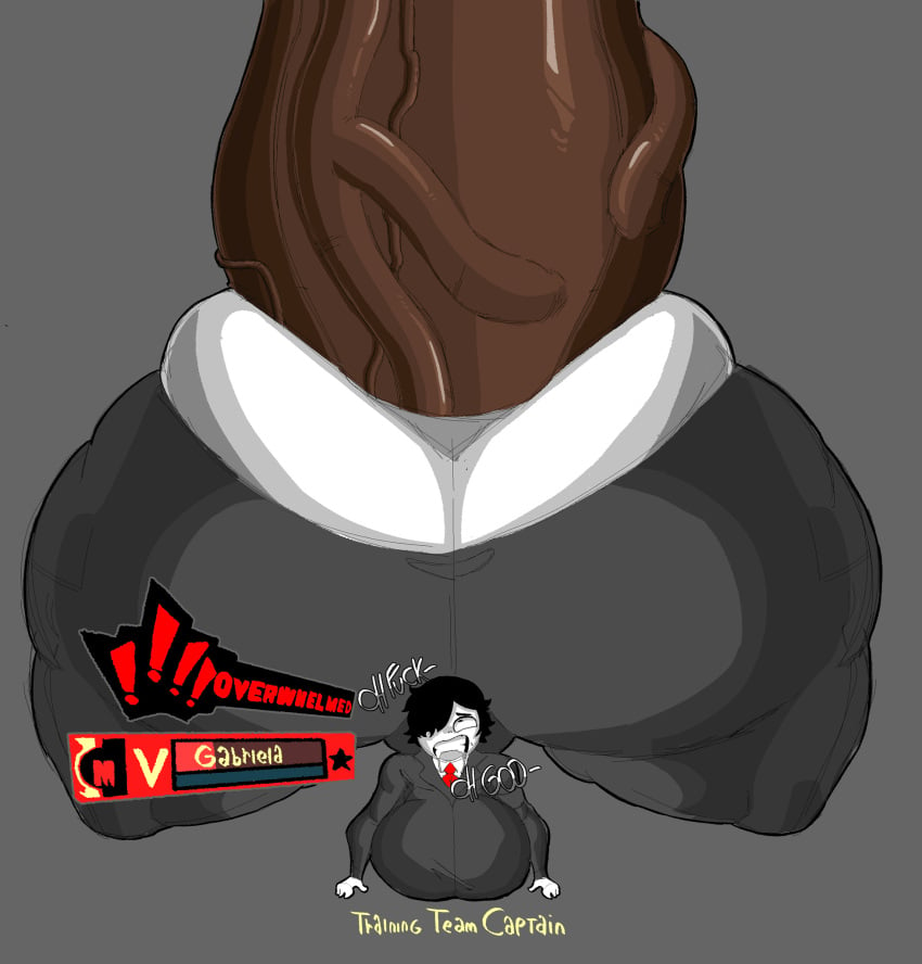 1boy 1girls anal anal_sex ass big_ass big_breasts big_penis big_thighs black_hair bottom_heavy breasts colossal_ass colossal_penis dark_penis dark_skin employee_(lobotomy_corporation) enormous_ass enormous_penis female gigantic_ass gigantic_penis huge_ass huge_breasts huge_cock hyper hyper_ass hyper_penis large_ass large_penis lobotomy_corporation male/female massive_ass massive_penis onomatopoeiaono penis project_moon ripped_pants tagme thick_thighs thunder_thighs veiny_penis wide_hips