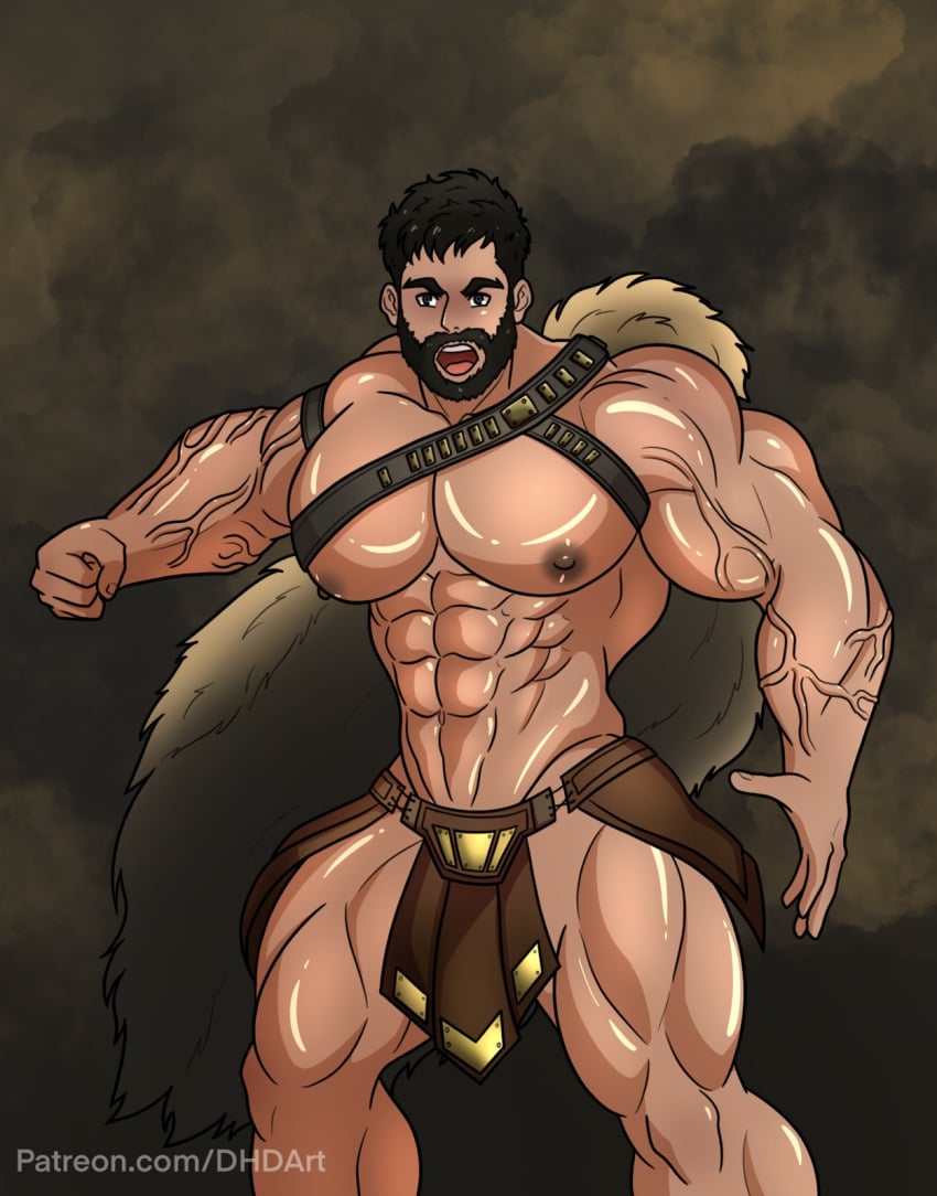 athletic_male bara barely_clothed barely_covered big_pecs cloak dark_hair dc dhd_art gay justice_league_(2017) large_pectorals male male/male male_only muscles muscular muscular_arms muscular_ass muscular_legs muscular_male muscular_thighs partially_clothed partially_clothed_male partially_naked partially_nude partially_undressed pecs pectorals sergi_constance skirt thick_thighs veins veiny veiny_muscles yaoi zeus