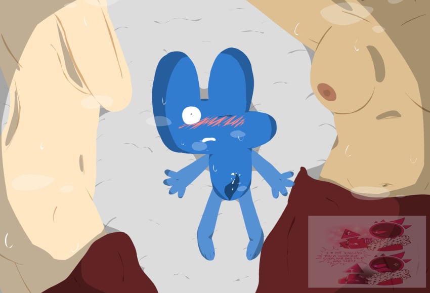 0taku8989 1boy 2girls after_sex algebralien anonymous_character battle_for_dream_island bfb bfdi blue_body four_(bfb) object_shows smaller_male steam threesome