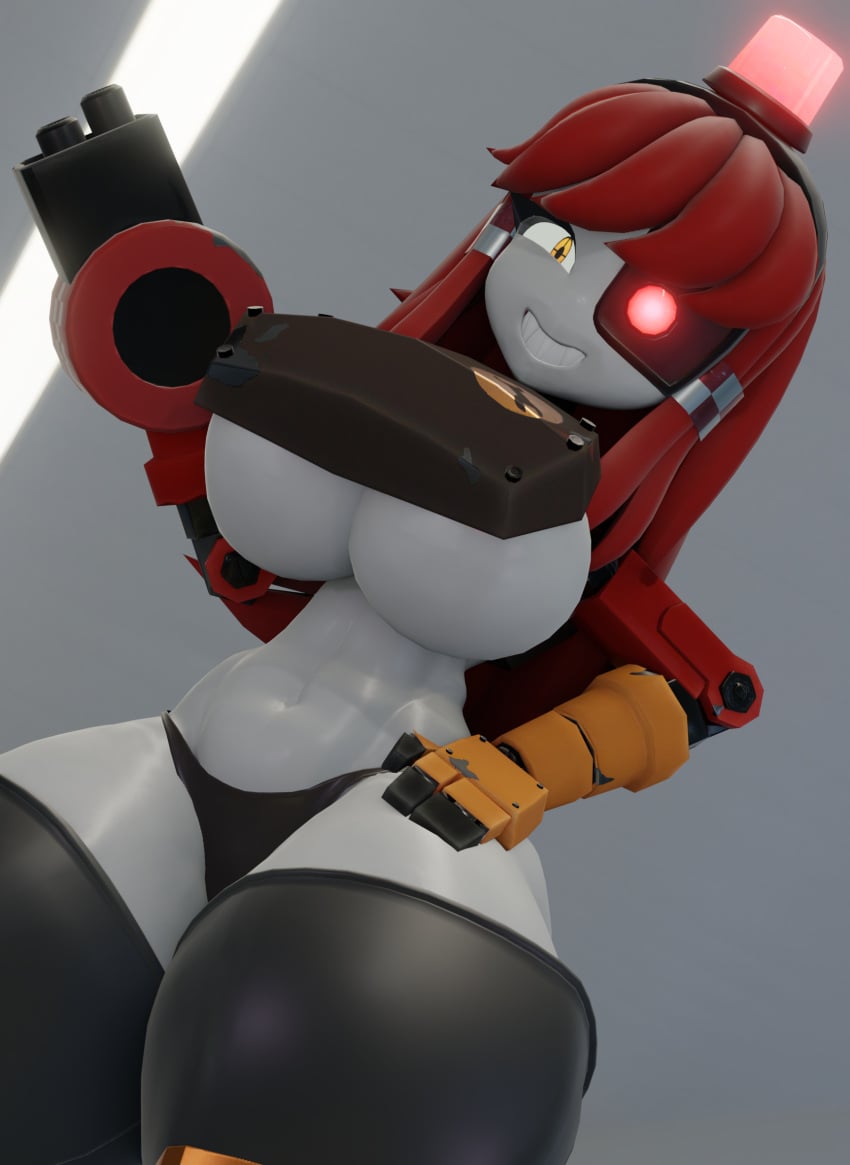 1girls 3d blender curvy female large_breasts long_hair mimi_sentry mr_chazz80 red_hair robot robot_girl sentry_(team_fortress_2) solo tagme team_fortress_2 tf2 thick_thighs valve wide_hips