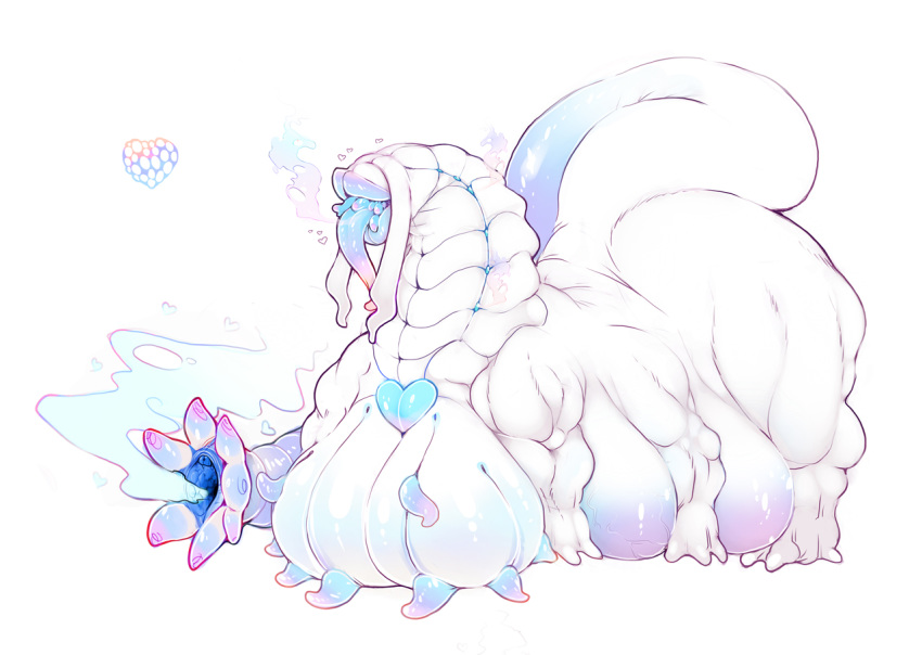 alien breasts corruption eldritch eldritch_horror female female_predator feral flesh_angel_(toppingtart) fusion growth long_tongue merging monster multi_arm multi_leg multi_limb nude parasite possession simple_background surprise tongue toppingtart_(artist) transformation vore