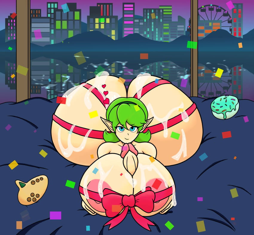 1futa 20xxtrilogy 2d 2d_(artwork) 2d_artwork alternate_version alternate_version_at_source alternate_version_available ass autopaizuri big_ass big_breasts big_butt blue_eyes bow_tie bowtie breasts city_background city_lights cityscape confetti cum cum_covered cum_on_ass cum_on_breasts curvaceous curvaceous_futa detailed_background dickgirl dickgirl_focus dickgirl_only donut erection ferris_wheel futa_focus futa_only futanari glazed_ass green_hair heart huge_ass huge_breasts huge_butt humanoid humanoid_penis light-skinned_futanari light_skin looking_up_at_partner masturbation mattress moonlight nipples nipples_visible_through_clothing nude ocarina ocarina_of_time on_bed on_stomach ribbon_bondage ribbon_bra ribboned_body ribbons saria skyscraper skyscrapers solo solo_dickgirl solo_futa the_legend_of_zelda voluptuous voluptuous_futanari water_reflection