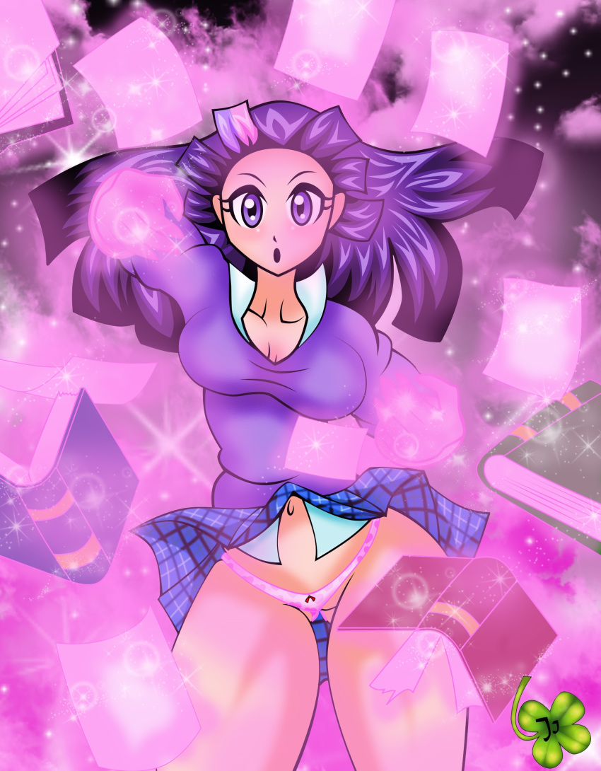 female friendship_is_magic humanized lucky-jj my_little_pony panties skirt_lift solo sweater twilight_sparkle_(mlp)