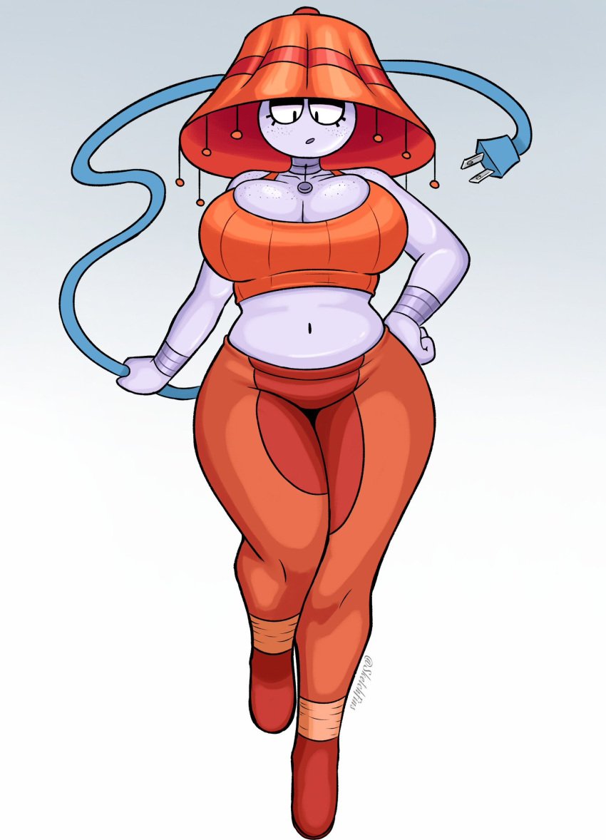 1girl 1girls belly belly_button big_breasts big_thighs boob_focus boobs_bigger_than_head breasts breasts_bigger_than_head breasts_focus choker chubby chubby_female cleavage curvy curvy_body curvy_female curvy_figure curvy_hips curvy_thighs female female_focus female_only freckles freckles_on_breasts freckles_on_chest freckles_on_face huge_boobs huge_breasts lamp lampshay large_boobs large_breasts large_thighs oc original original_character sketchfins solo solo_female solo_focus tagme thick_thighs thigh_gap thighs thighs_bigger_than_head thighs_together wide_hips wide_thighs wire wires