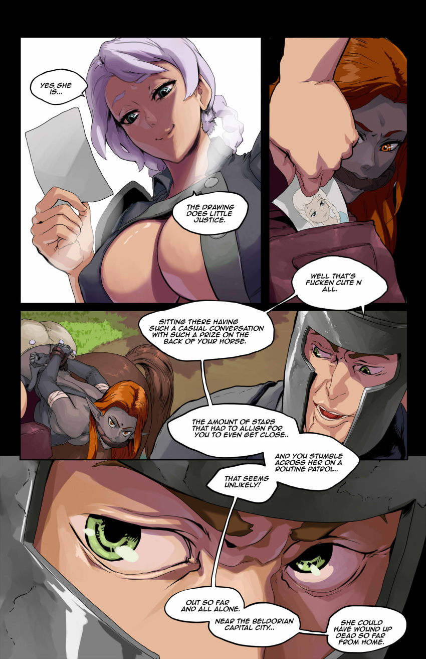 beatrix_(legend_of_queen_opala) black_dame_(legend_of_queen_opala) comic dialogue elf english_text female legend_of_queen_opala rape swegabe tentaclemonsterchu