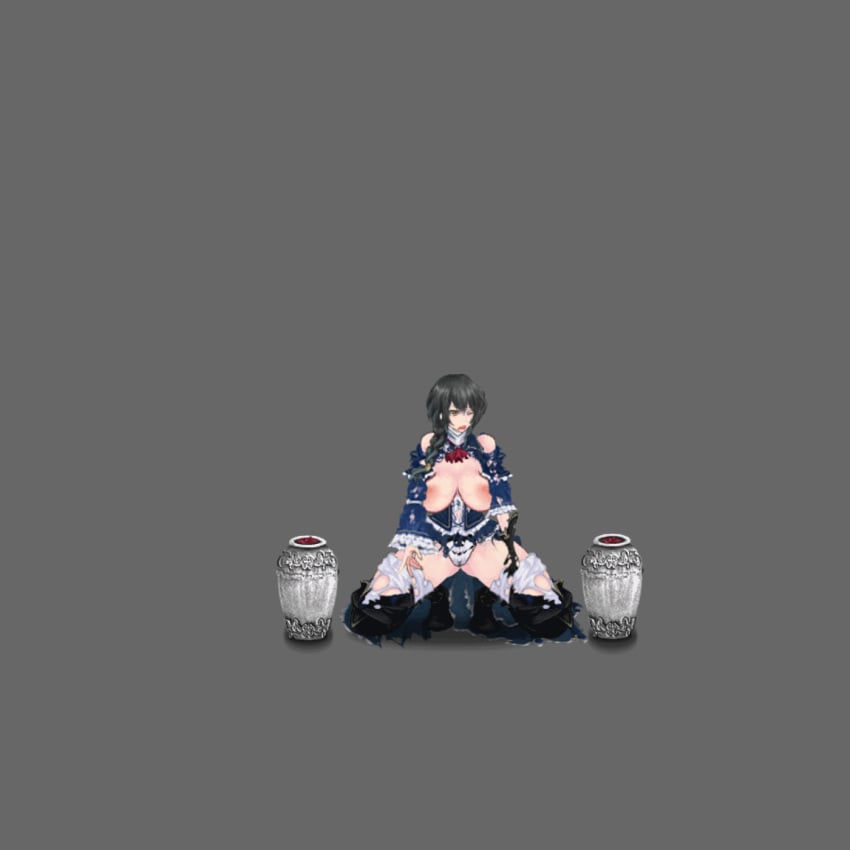 animated aradia_(night_of_revenge) boobs brain_fuck night_of_revenge nude tentacle