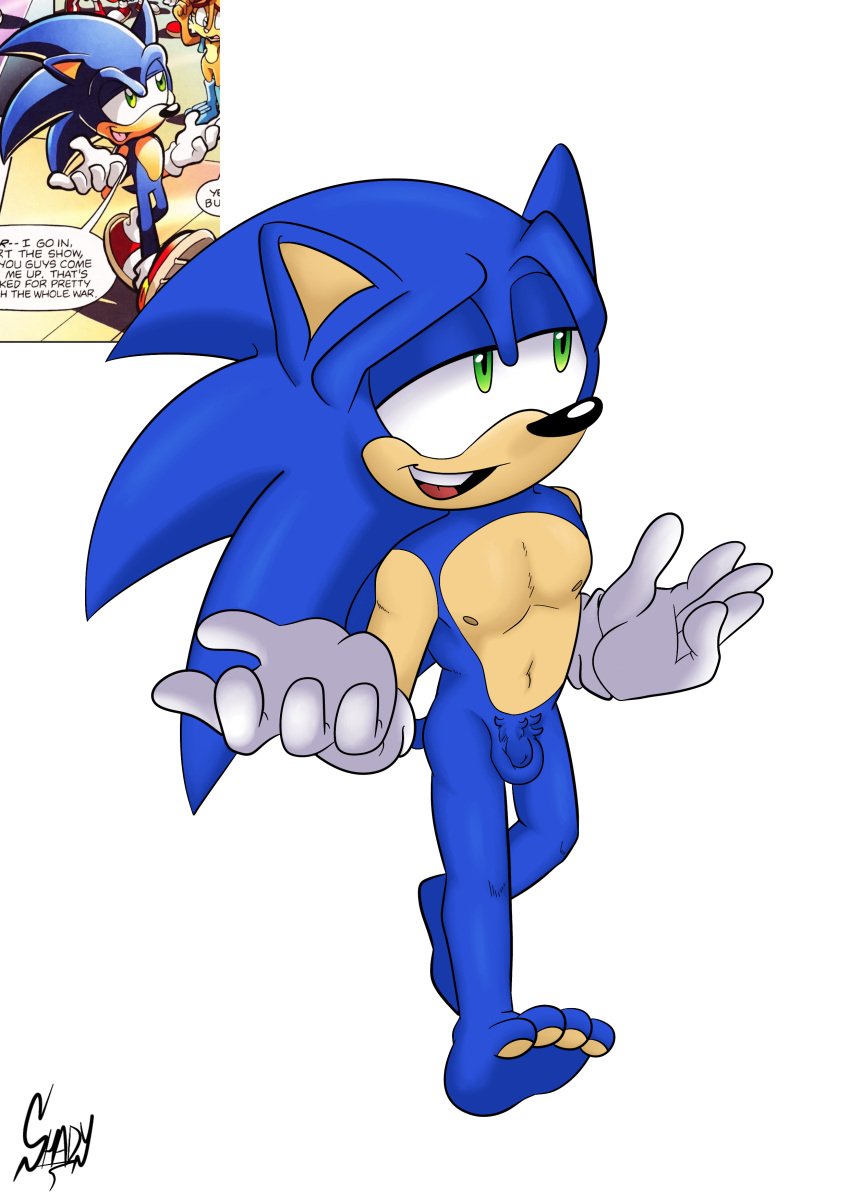 absurd_res anthro archie_comics balls eulipotyphlan feet foreskin genitals hedgehog hi_res male male_only mammal nipples pawpads penis redraw sega shadydaone small_penis solo solo_focus sonic_(series) sonic_the_hedgehog sonic_the_hedgehog_(archie) sonic_the_hedgehog_(comics) sonic_the_hedgehog_(series) toes