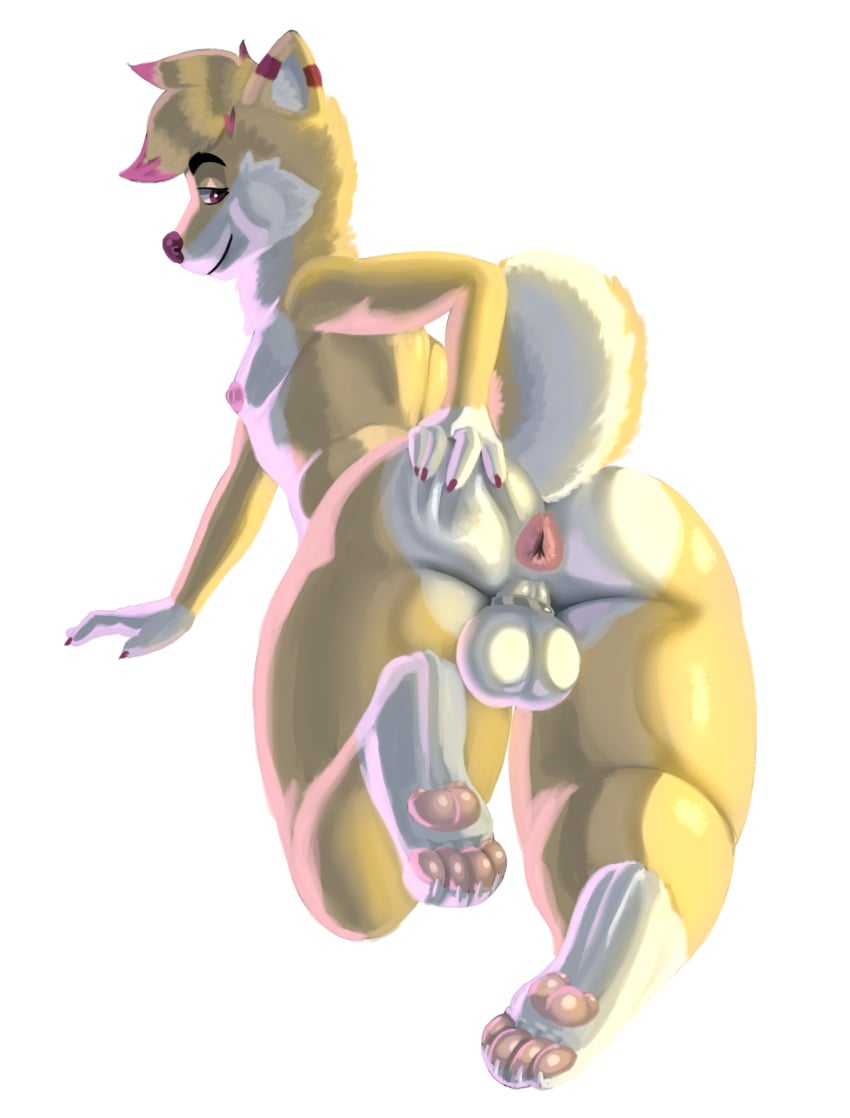 absurd_res alpha_channel anthro anus ass balls big_butt blonde_hair bubble_butt butt_squish canid canine canis claws curled_tail curvy_figure domestic_dog ear_markings femboy fur genitals glistening glistening_butt glistening_genitalia glistening_thighs hair hand_on_butt heart_symbol hi_res looking_back male male_only mammal markings moka_inu neck_tuft nipples pawpads paws pink_anus pink_pawpads rear_view red_claws red_markings red_nose relaxed_expression sam_nevadito_(artist) shaded shiba_inu simple_background smile soft_shading solo spitz squish tail transparent_background tuft white_balls white_butt white_chest white_paws yellow_body yellow_butt yellow_ears