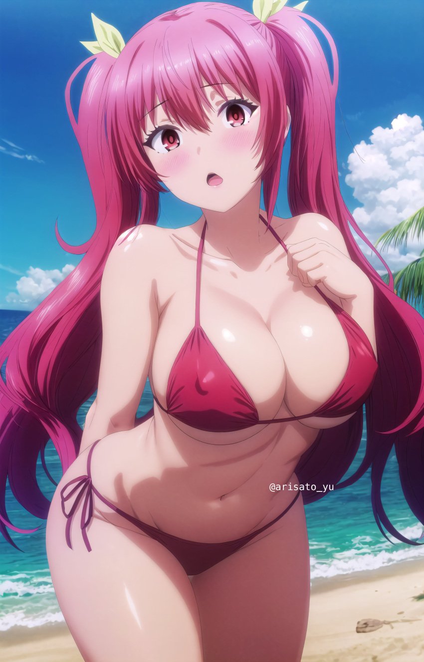 ai_generated arisato_yu big_breasts bikini rakudai_kishi_no_cavalry stella_vermillion