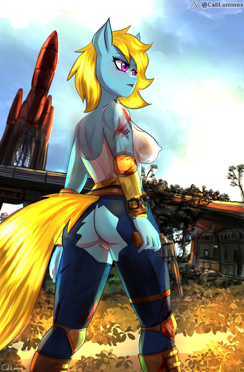 bronie caliluminos commission fallout_equestria genital my_little_pony original_character pony post_apocalyptic red_rocket vagina ych