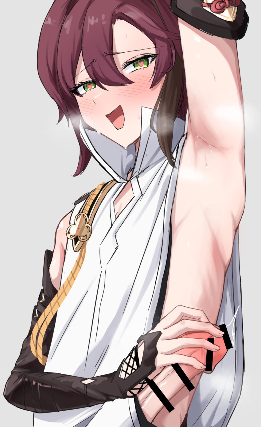 1boy ahe_gao armpit bar_censor big_penis blush censored censored_penis d_coffeer18 genshin_impact gigantic_penis heart-shaped_pupils huge_cock large_penis long_penis male male_only massive_penis penis shikanoin_heizou thick_penis