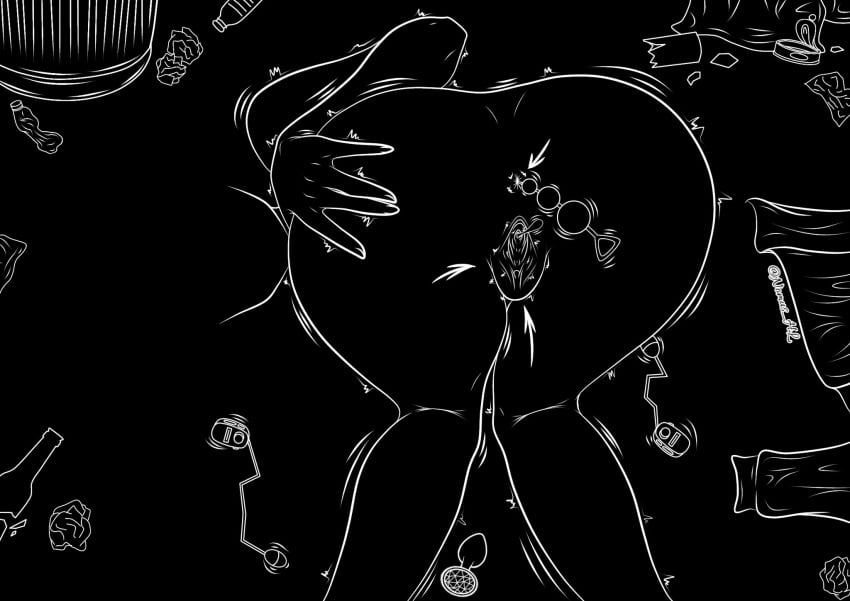 anal_beads female headless human marie_korbel nomus_hl nude nude_female sketch skullgirls video_games