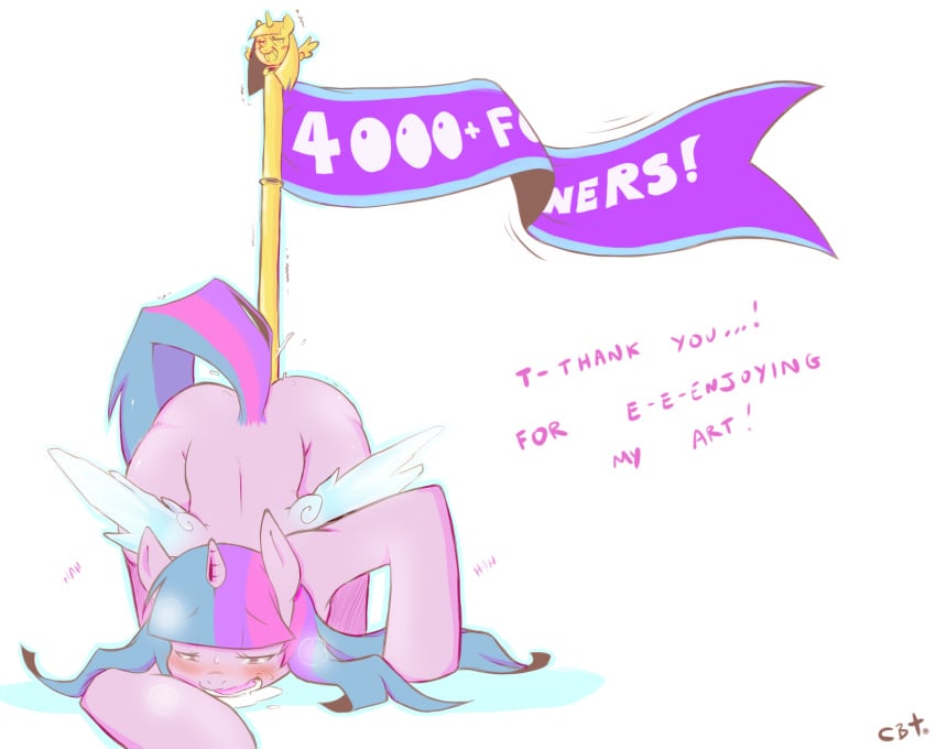 2014 5:4 alicorn ass_up banner blue_feathers blue_hair blush cold-blooded-twilight dialogue drooling english_text equine feathered_wings feathers female friendship_is_magic fur hair horn improvised_sex_toy mammal multicolored_hair my_little_pony open_mouth penetration princess_twilight_sparkle_(mlp) purple_eyes purple_fur purple_hair raised_tail saliva scepter simple_background smile solo text twilight_scepter_(mlp) twilight_sparkle_(mlp) two_tone_hair white_background wings