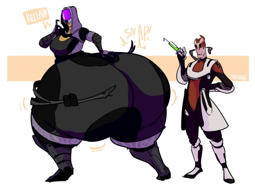 ass_expansion big_ass fat_ass growth huge_ass hyper large_ass mass_effect mordin_solus quarian salarian tali'zorah_nar_rayya transformation wide_hips