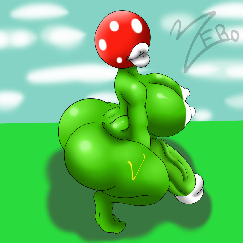 1futa balls big_breasts breasts dickgirl feet female flora_fauna futa_only futanari huge_breasts hyper hyper_ass hyper_balls hyper_breasts hyper_penis intersex lips mario_(series) nintendo nipples nude penis piranha_plant plant requiem solo video_games zeromccall