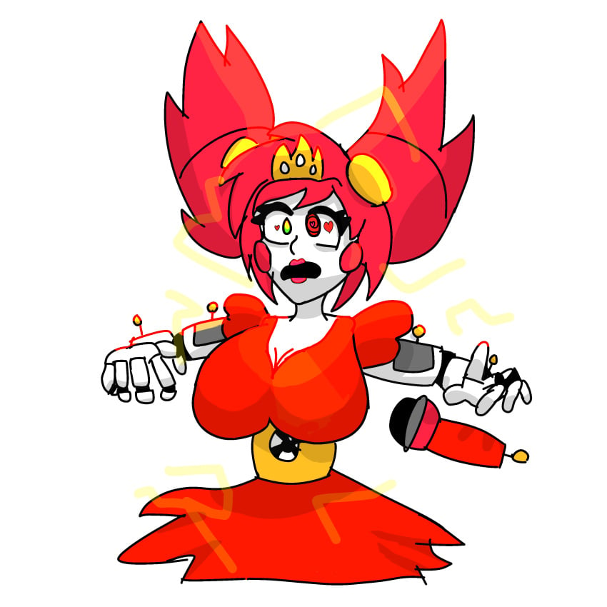 baby_(fnafsl) breasts circus_baby circus_baby_(fnaf) dress edit female female_focus female_only five_nights_at_freddy's five_nights_at_freddy's:_sister_location fnaf heart heart-shaped_pupils heart_eyes hypnosis hypnotized_female large_breasts lipstick microphone mind_control pigtails powered_up_bonnie robot robot_girl robot_humanoid scottgames shocked sister_location