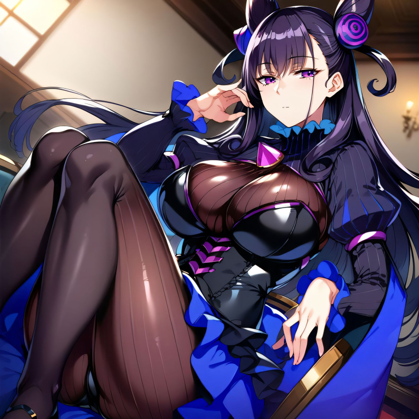 1girls ai_generated alternate_breast_size big_breasts bostin breasts busty curvaceous curvy curvy_body curvy_female curvy_figure fate/grand_order female huge_breasts large_breasts murasaki_shikibu_(fate) sweat sweating sweaty sweaty_body sweaty_breasts thick_thighs thighs venus_body voluptuous