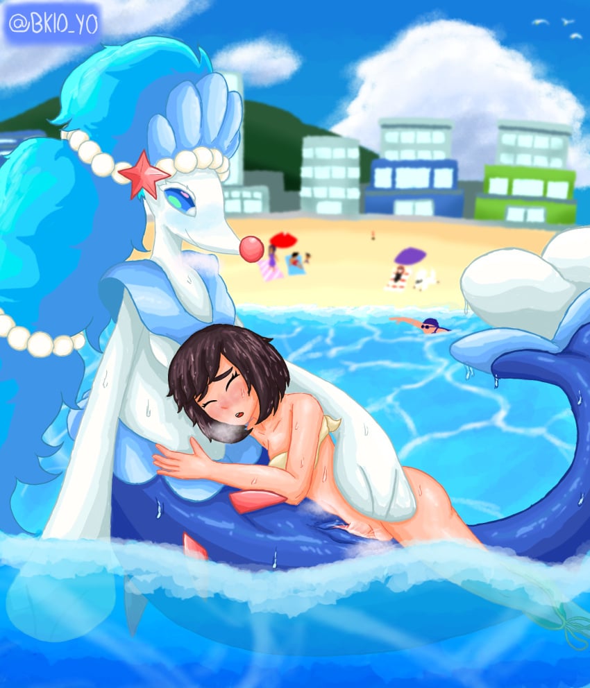 1futa 1girls alternate_version_available anthro beach bklo female feral futa_on_female futa_on_feral futanari futasub human_on_anthro in_water panties panties_around_one_leg pokemon pokemon_(species) pokemon_sm pokemon_trainer pokephilia primarina public public_sex selene_(pokemon) size_difference stealth_sex swimsuit tail vaginal_penetration water watermark