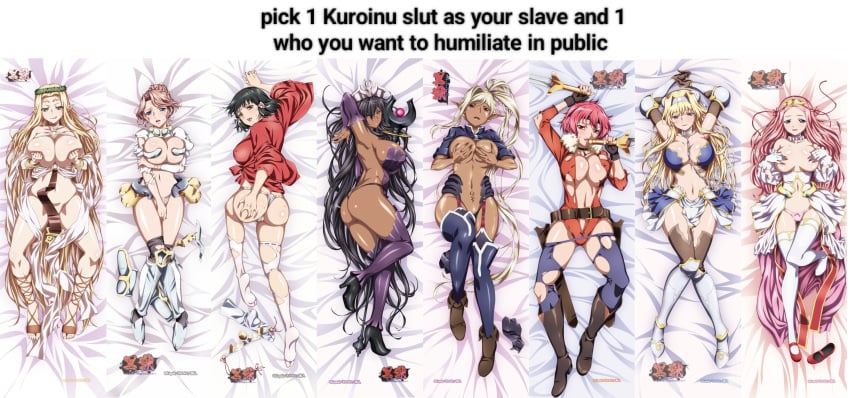 alicia_arcturus bitch breeding_slave celestine_lucross chloe claudia_levantine hanime hentai kaguya_(kuroinu) knight kuroinu_~kedakaki_seijo_wa_hakudaku_ni_somaru~ maia_(kuroinu) olga_discordia prim_fiorire prostitute prostitution sex_slave sexy_pose slave slavegirl sluts slutty_clothing slutty_outfit whore