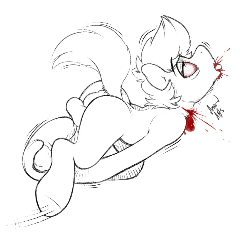 2016 accidental_circumstance accidental_death amazin-arts anus balls blood cut_neck cut_throat dark dead_source death earth_pony equine falling gore grimdark hi_res hooves horse looking_up male male_death male_ryona mammal my_little_pony neck_snap pony raised_tail red_eyes simple_background sketch solo spitting_blood tongue white_background