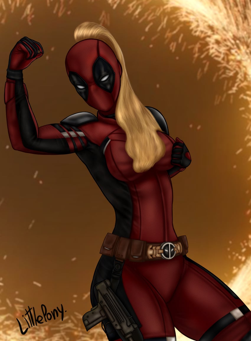 blake_lively blonde_hair deadpool_&_wolverine_(2024) lady_deadpool ladypool ladypool_(blake_lively) littlerainbow marvel marvel_comics wanda_wilson