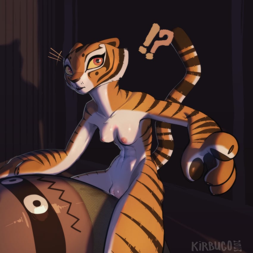 1girls dreamworks female female_focus female_only kirbugo kung_fu_panda master_tigress solo solo_female solo_focus tiger tiger_print