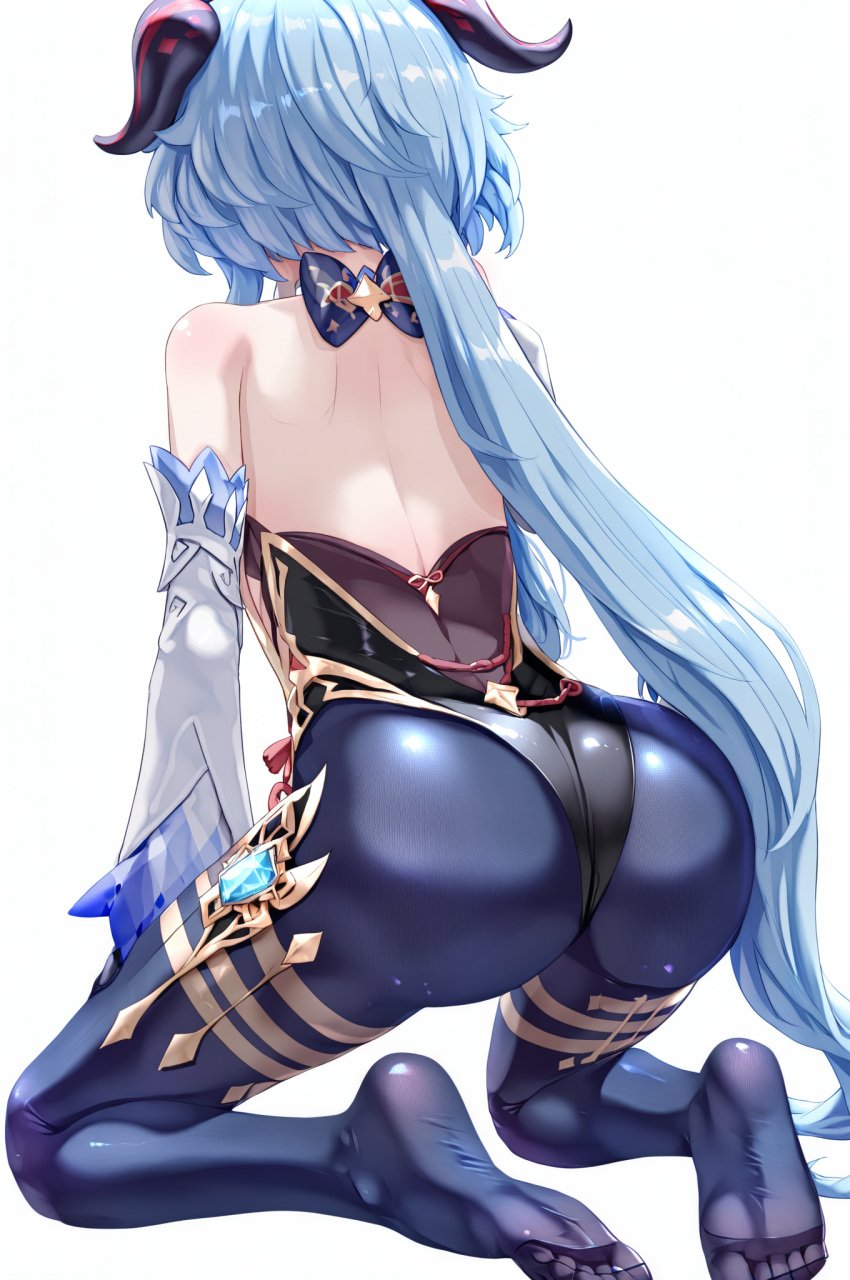 ai_generated ass ass_focus ganyu_(genshin_impact) genshin_impact horn horns legs ministro uenoryoma_aistyle vision_(genshin_impact)