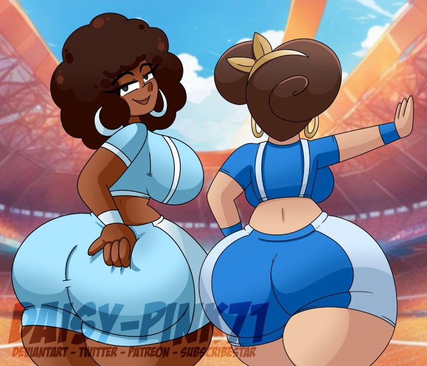 daisy-pink71 dark-skinned_female huge_ass huniepop lola_rembrite nora_delrio tight_clothing