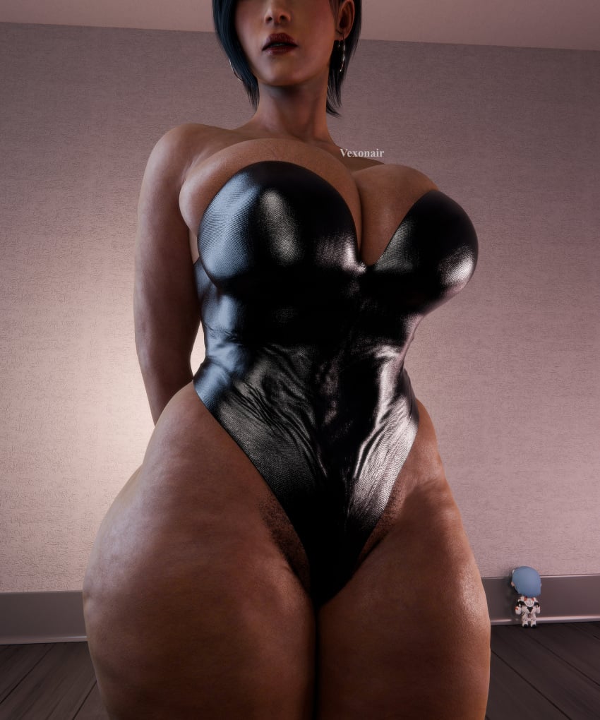 1girls 3d 3d_(artwork) ada_wong ada_wong_(adriana) asian asian_female black_hair black_hair_female capcom chinese chinese_female female female_focus female_only hairy_pussy hips hips_wider_than_shoulders light-skinned_female light_skin looking_away mature mature_female mature_woman pubic_hair pubic_hair_peek pussy resident_evil solo solo_female solo_focus thick_thighs thighs vexonair video_game_character wide_hips