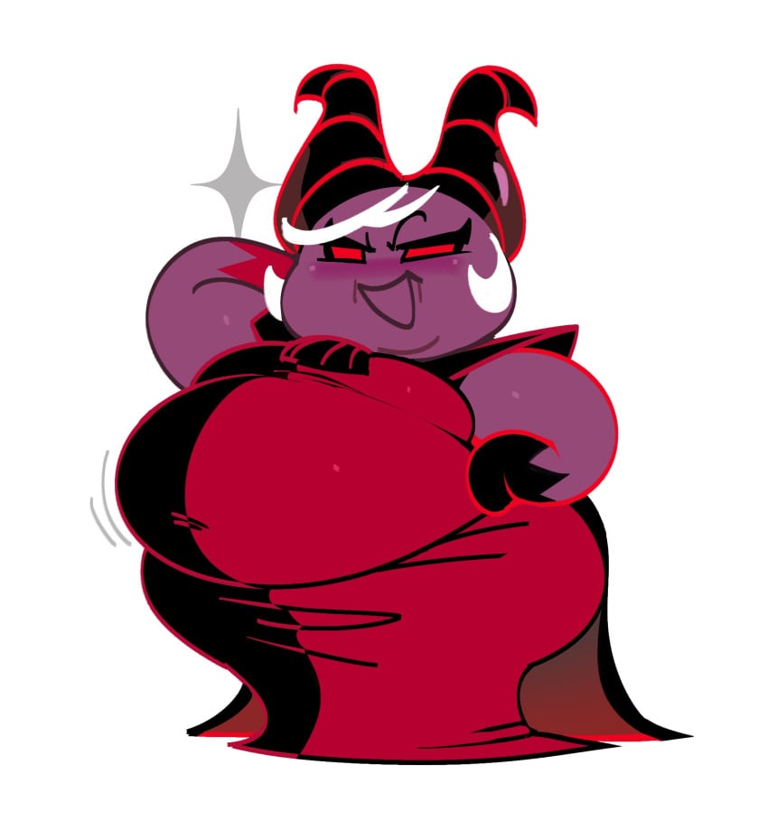 1girls bbw belly cookie_run dark_enchantress_cookie female mintrimo tagme