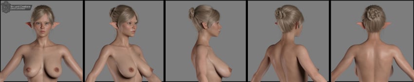 1girls 3d areolae blonde_hair blue_eyes boobs breasts character_sheet elf elf_ears elf_female female female_only maevianne_(sinlord) naked naked_female naked_woman nipples nude nude_female nude_woman pubic_hair sinlord slushe_(website) tits turnaround