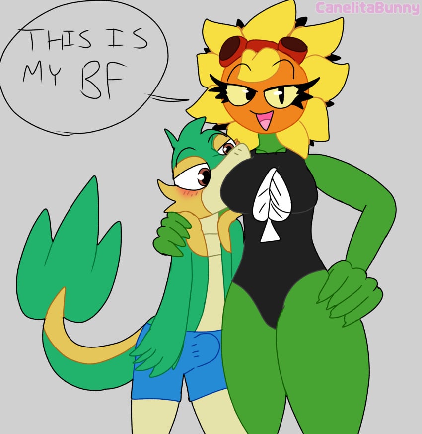 anthro bad_anatomy canelitabunny english_text erection female male nintendo plantie plants_vs_zombies plants_vs_zombies:_heroes pok&eacute;mon_(species) pokemon pokemon_(species) snivy solar_flare_(pvz) text