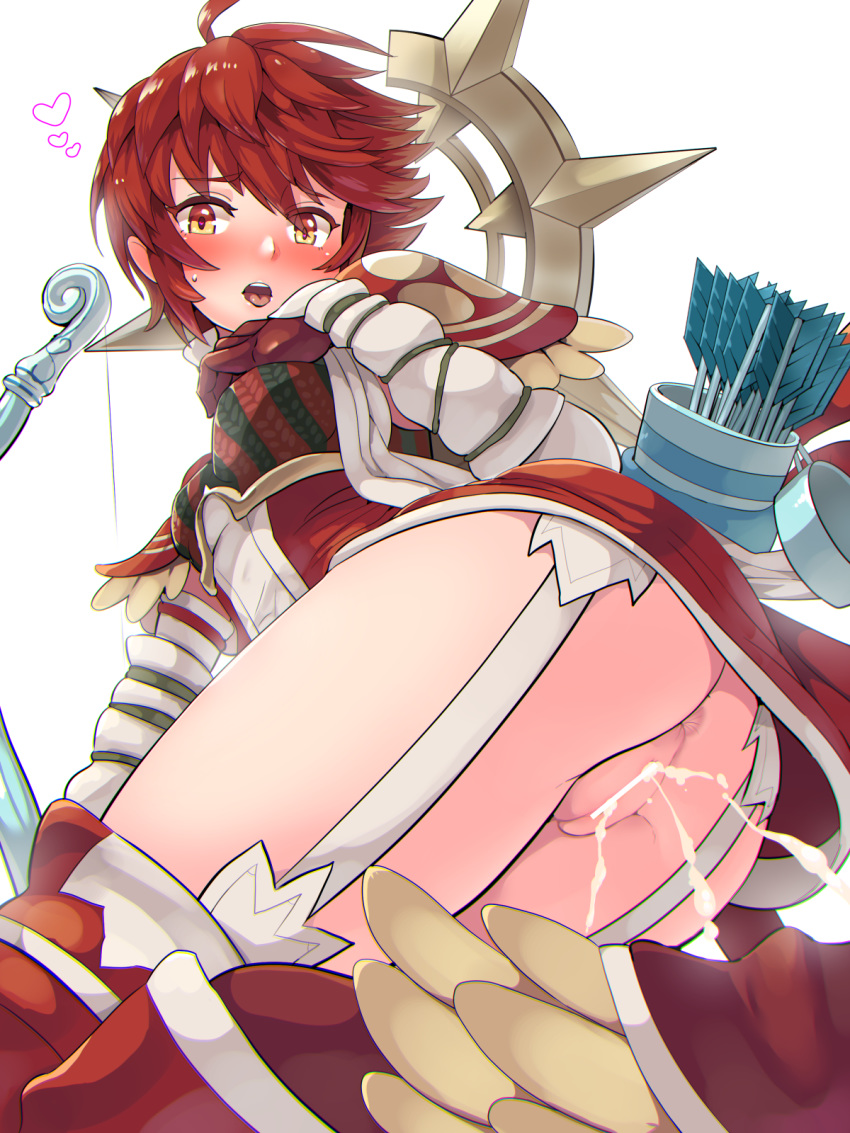 arrow boris_(noborhys) bow cum female fire_emblem fire_emblem_fates fire_emblem_heroes hinoka_(blue_sky_warrior)_(fire_emblem) hinoka_(fire_emblem) nintendo thighhighs