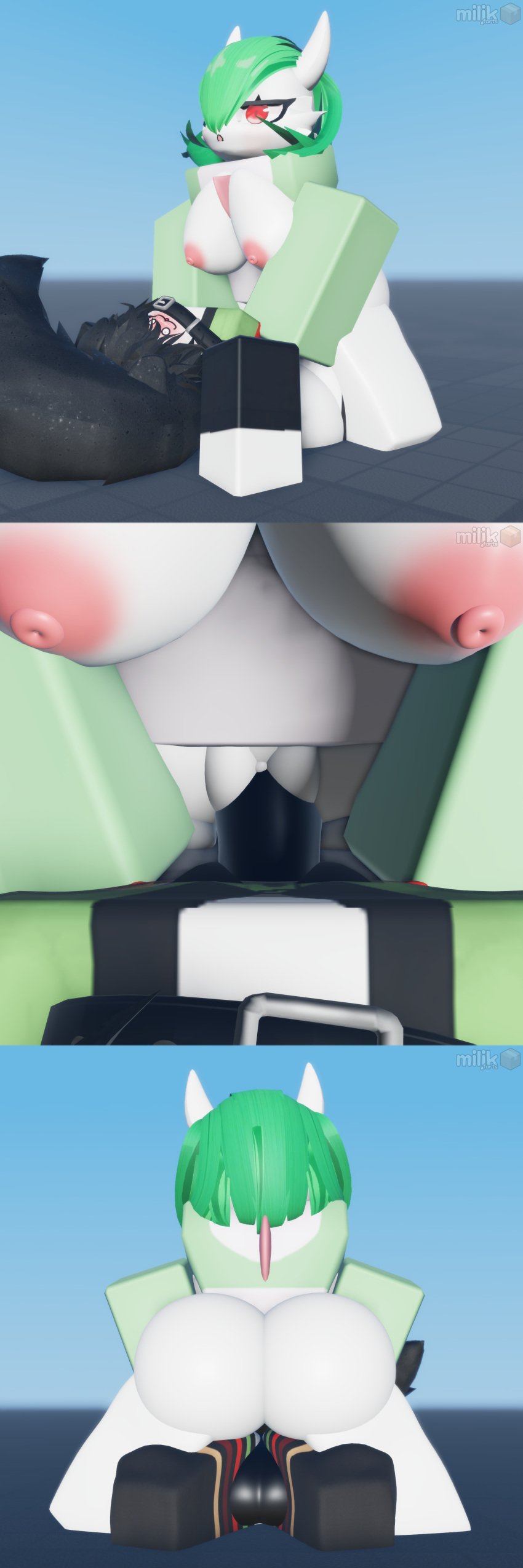 3d ass baseplate blush breasts clothed_sex collar cowgirl cowgirl_position different_angles female fucking gardevoir idk_what_to_tag_it jake_(roblox) merged miljkfarts penis penis_in_pussy pleasure_face pokemon pussy riding riding_penis roblox robloxian sex