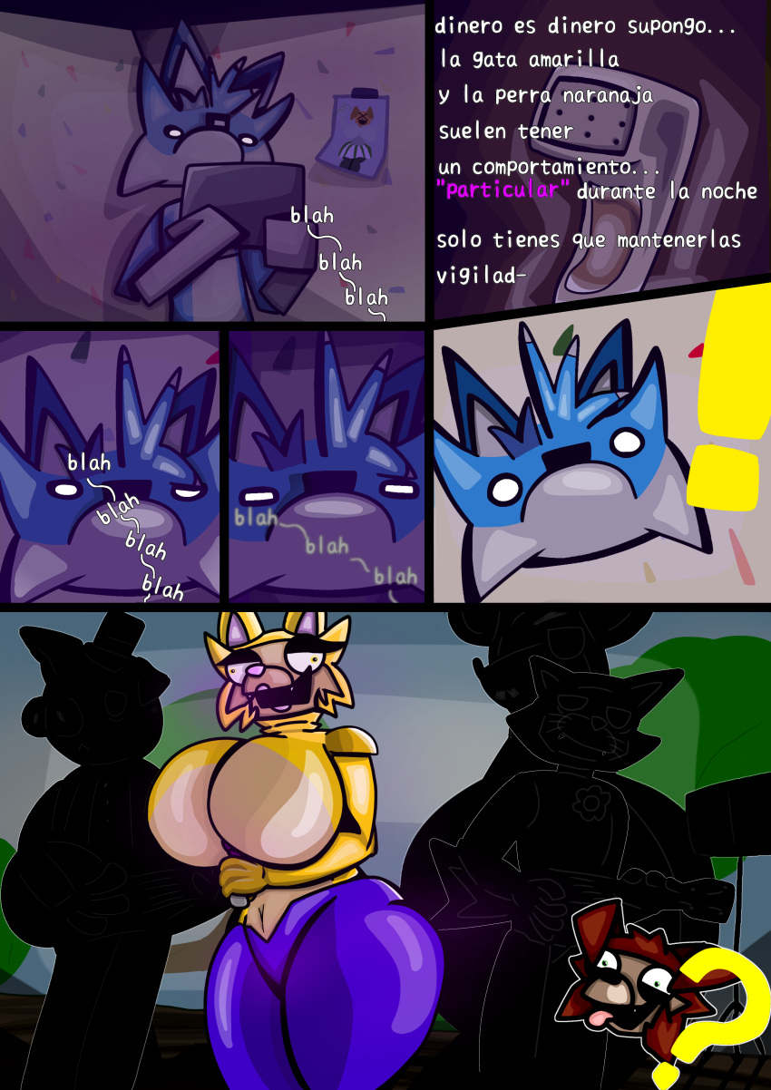 absurd_res breast_size_difference breasts canid canine canis domestic_cat domestic_dog domestic_pig felid feline felis female five_nights_at_freddy's five_nights_at_maggie's hi_res humanoid husky male mammal murid murine nordic_sled_dog pepefurry rat rodent scottgames spitz suid suine sus_(pig)