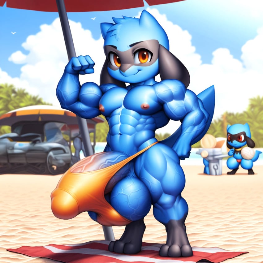 1anthro 1boy 1male 1man 1pokemon 3_toes 4_fingers abs ai_generated almost_naked anthro anthro_male anthro_only balls balls_outline ballsack bara bara_tiddies bara_tits barely_contained barely_contained_penis beach biceps big_balls big_bulge big_cock big_dick big_muscles big_pecs big_penis big_testicles boner broad_shoulders brown_eyes bulge calves cock cub cute cute_boy cute_face deltoids dick erect_penis erection exposed_penis fat_balls fat_cock fat_penis flame flexing floppy_ears hand_on_hip hard_nipples huge_balls huge_cock huge_testicles hyper_balls hyper_bulge hyper_cock hyper_penis hyper_testicles large_cock large_dick large_pecs large_pectorals large_penis looking_at_viewer male male_anthro male_chest male_feet male_focus male_nipples male_only male_swimwear man_boobs man_breasts man_tits manly muscle muscle_boy muscles muscular muscular_anthro muscular_male nai_diffusion nuts nutsack open_smile outdoors outside pecs pectorals penis_outline pokemon pokemon_(species) posing posing_for_the_viewer proud riolu scrotum shameless shortstack small_but_hung small_but_hyper solo solo_male standing stocky stretched_clothing swollen_balls tail testicles theblockhead thick thick_legs thick_penis thick_thighs thong_only vein veins veins_on_dick veiny veiny_balls veiny_cock veiny_muscles veiny_penis veiny_testicles young young_male