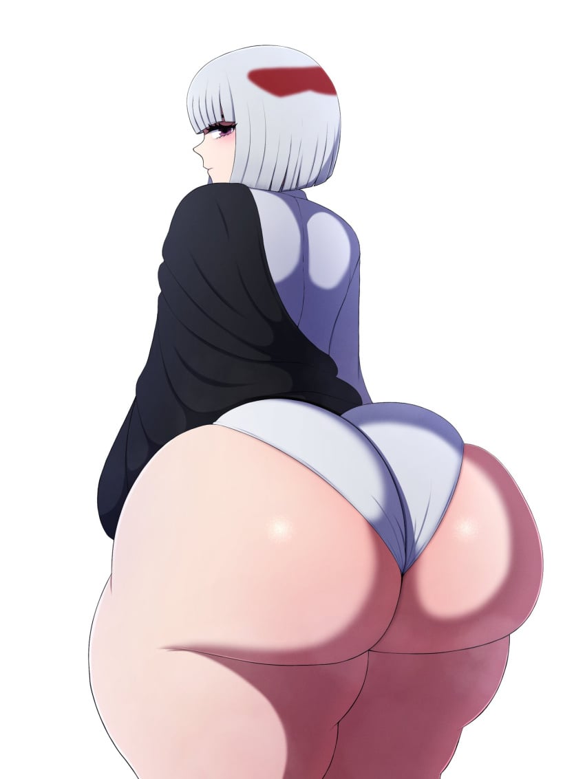 2d 2d_(artwork) arms ass big_ass big_butt blush blush bubble_ass bubble_butt clothed clothing curvaceous curvy curvy_body curvy_figure dat_ass dumptruck_ass eyelashes fat_ass hair high_resolution highres hips huge_ass huge_butt human human_only jujutsu_kaisen kimono large_ass large_butt legs light_skin looking_at_viewer looking_back looking_back_at_viewer mammal open_eyes plump plump_ass purple_eyes short_hair text thick thick_ass thick_legs thick_thighs thighs uraume very_high_resolution voluptuous w1hot white_hair wide_hips wide_thighs yukata