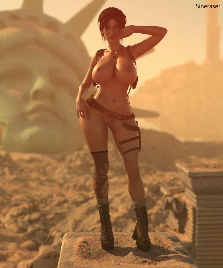 3d big_ass big_breasts breasts curvaceous curvy curvy_figure female hips huge_ass huge_breasts lara_croft large_ass large_breasts mature mature_female sineraser slim_waist thick thick_hips thick_legs thick_thighs thighs tomb_raider voluptuous waist wide_hips