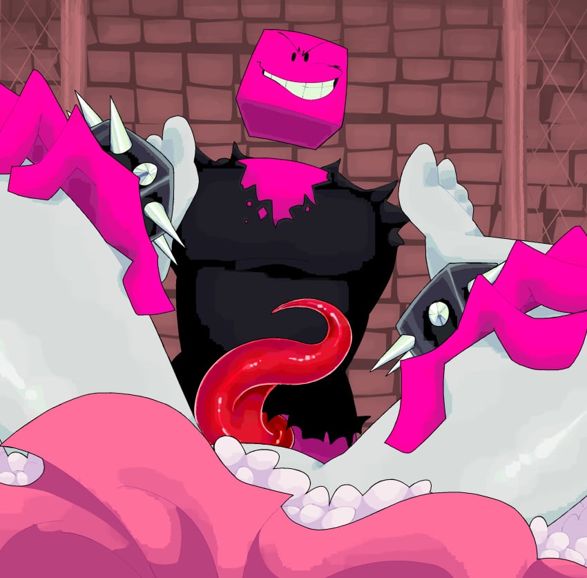 armless feet first_person_view floating_hands floating_head floating_torso fungusro jeremy_(regretevator) pink_body pink_skin pov regretevator roblox roblox_game ruffled_skirt self_upload shiny_dick skirt skirt_lift smile spiked_bracelet square_head tentacle_cock tentacle_dick tentacle_penis y/n