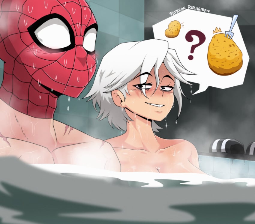 1boy 1boy1girl 1girls canonical_scene marvel marvel_cinematic_universe marvel_comics peter_parker riragira spider-man spider-man:_brand_new_day spider-man_(series) tagme yelena_belova