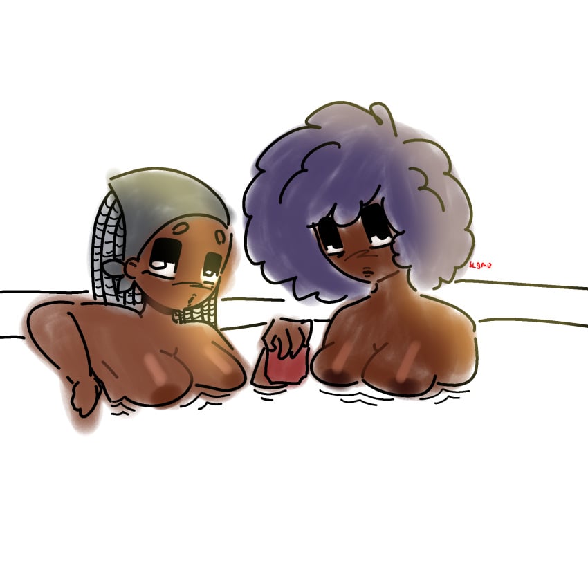 2girls bath callisto_(solarballs) dione_(solarballs) humanized solarballs sweetlittlebmb