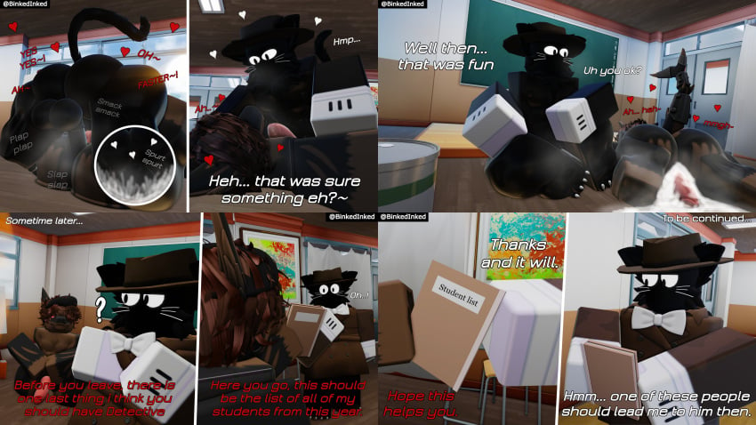 2boys 3d after_anal anal ass balls binkedinked black_fur cum cum_in_ass detective dialogue english_text furry gay jossef_(furkobayashi) mating_press onomatopoeia penis roblox robloxian scribles_(binkedinked) sex source_request tagme text twitter_username whiskers