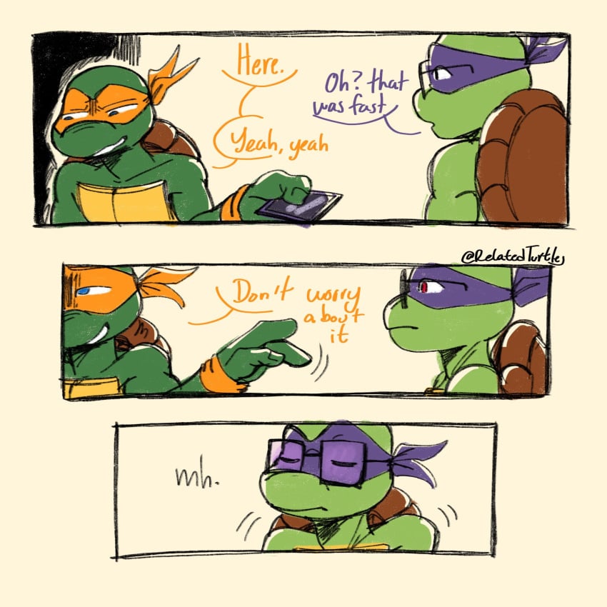 donatello_(mutant_mayhem) donatello_(tales_of_the_tmnt) donatello_(tmnt) gay michelangelo_(mutant_mayhem) michelangelo_(tales_of_the_tmnt) michelangelo_(tmnt) non-human non-human_only nsfw tales_of_the_teenage_mutant_ninja_turtles teenage_mutant_ninja_turtles toony yagi_(art) yaoi