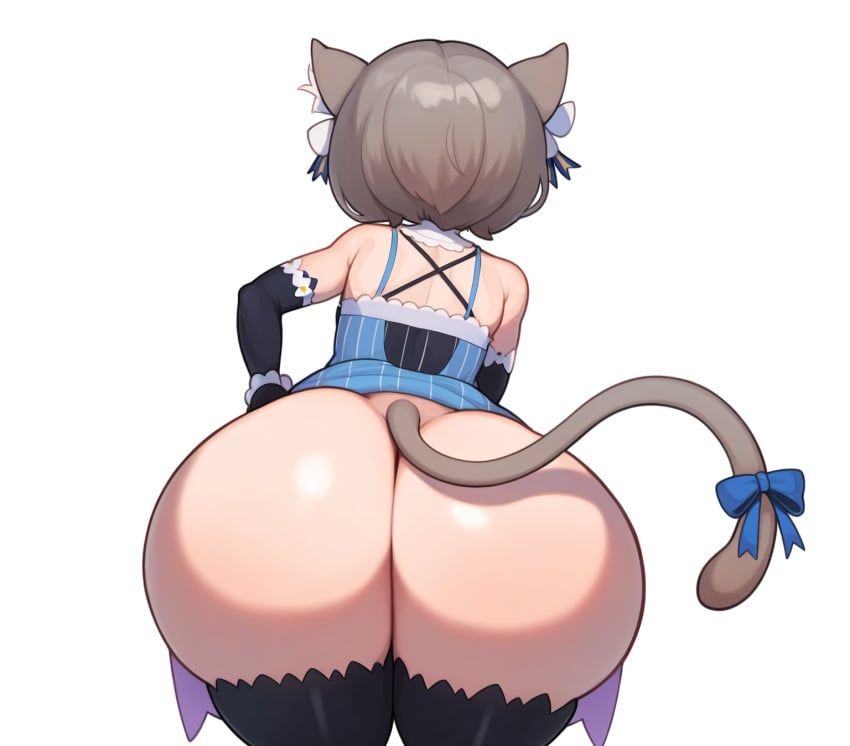 1boy 1femboy ai_generated ass big_ass big_thighs cat_ears cat_tail catboy fat_ass felix_argyle femboy femboy_only giant_ass gigantic_ass gigantic_thighs girly huge_ass huge_thighs large_ass large_thighs male male_only massive_ass massive_thighs re:zero_kara_hajimeru_isekai_seikatsu smesh_(artist) thick_thighs thighs trap wide_hips