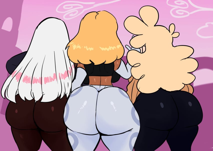 3girls ass_focus aunt aunt_(lore) blonde_hair female gilf goddess goddesses grandmother grandmother_(lore) legwear lemonadepikachu loretta_(lemonadepikachu) milf mother mother_(lore) mother_and_daughter mother_and_daughters original original_character original_characters rosetta_(lemonadepikachu) siblings sisters tagme twitter_link