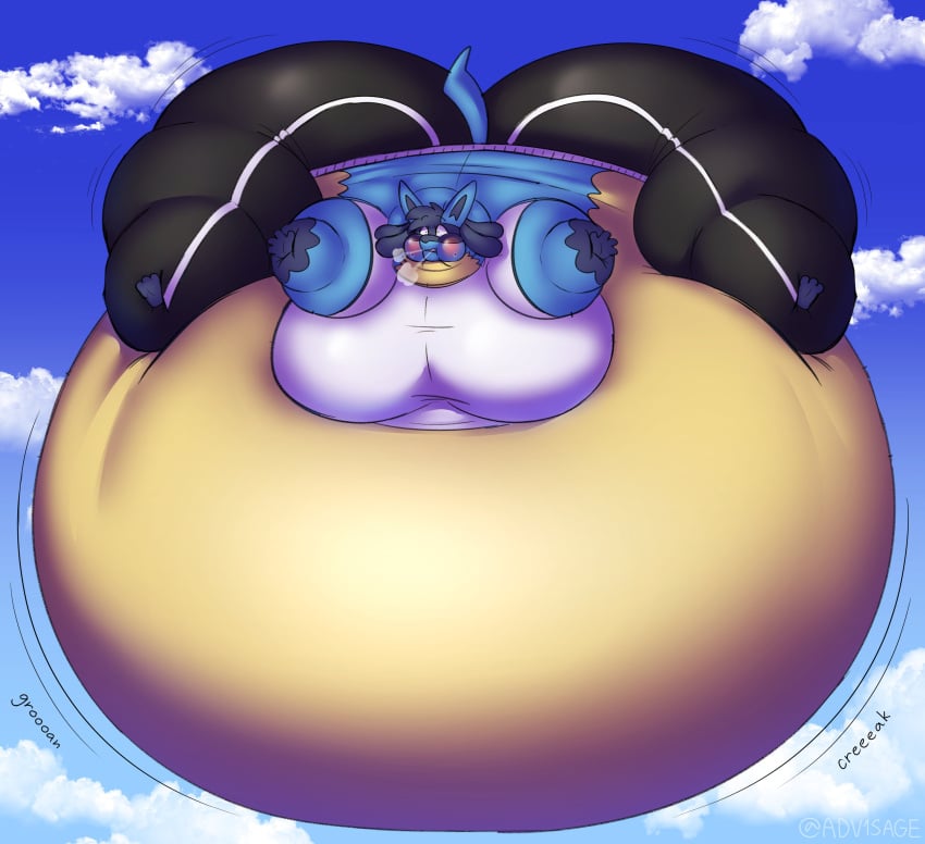 adv1sage big_breasts big_penis breasts bubble_butt furry huge_ass huge_breasts inflation lucario pokemon pokemon_(species) thick_thighs wide_hips