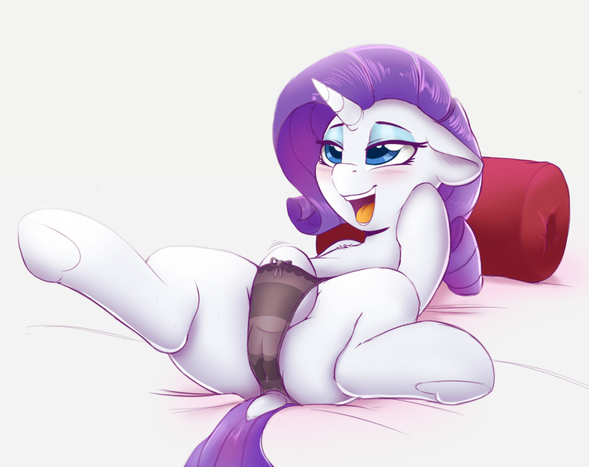 2018 animal blue_eyes blush clothing digital_media_(artwork) dock equine eyeshadow female friendship_is_magic fur hair hi_res hooves horn makeup mammal masturbation my_little_pony open_mouth panties purple_hair rarity_(mlp) solo spectre_z spread_legs spreading straight_hair underhoof underwear unicorn