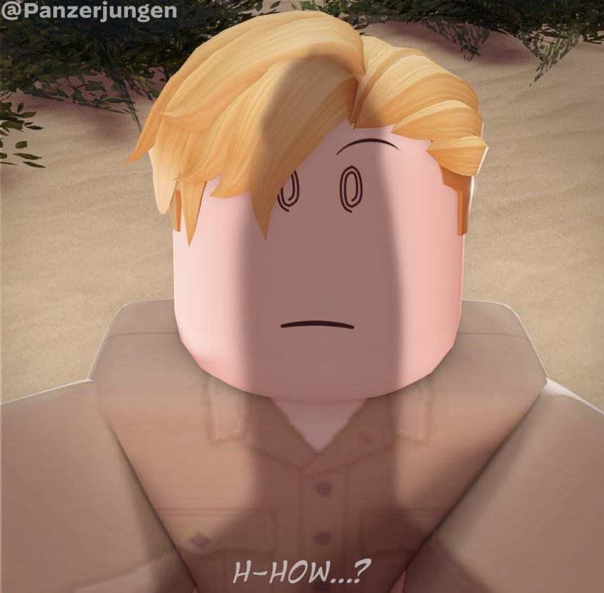 2025 2boys 3d big_cock big_penis blonde_hair clothed cock_shadow cock_shock desert duo erich_kraus femboy gay girly huge_cock imminent_oral imminent_sex karl_hartmann male male/male military military_uniform out_of_frame outside panzerjungen penis penis_shadow roblox robloxian sand shadow shocked tagme twink twitter_username yaoi