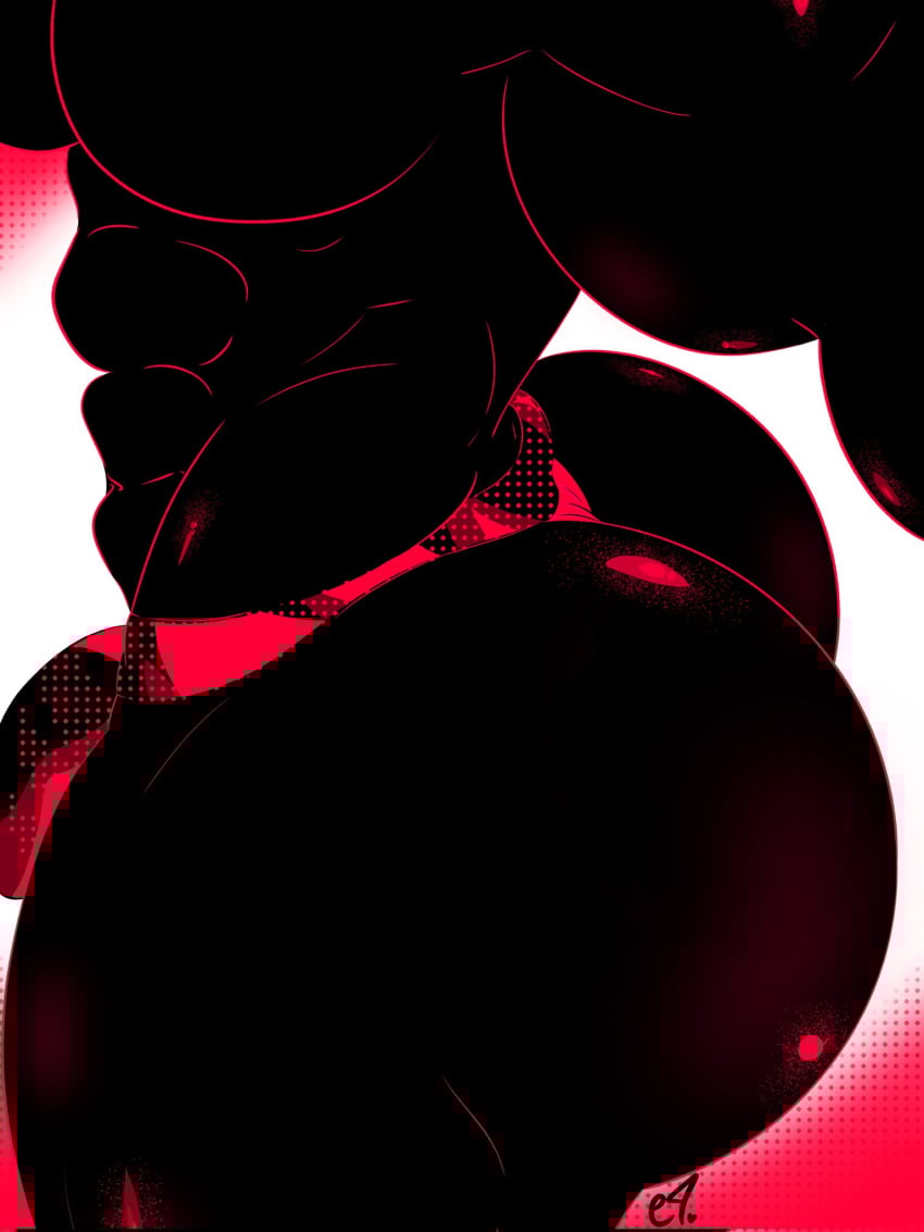 abs bara beefy_demon_acc bubble_butt demon ethan_(beefy_demon_acc) gay muscular muscular_male shiny_ass underwear underwear_only